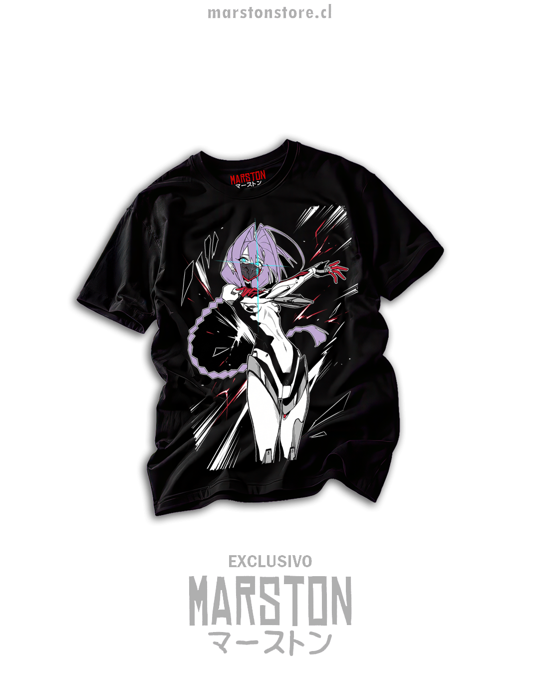Polera negra Cyberpunk Edgerunners 2 - Talia - Diseño 09