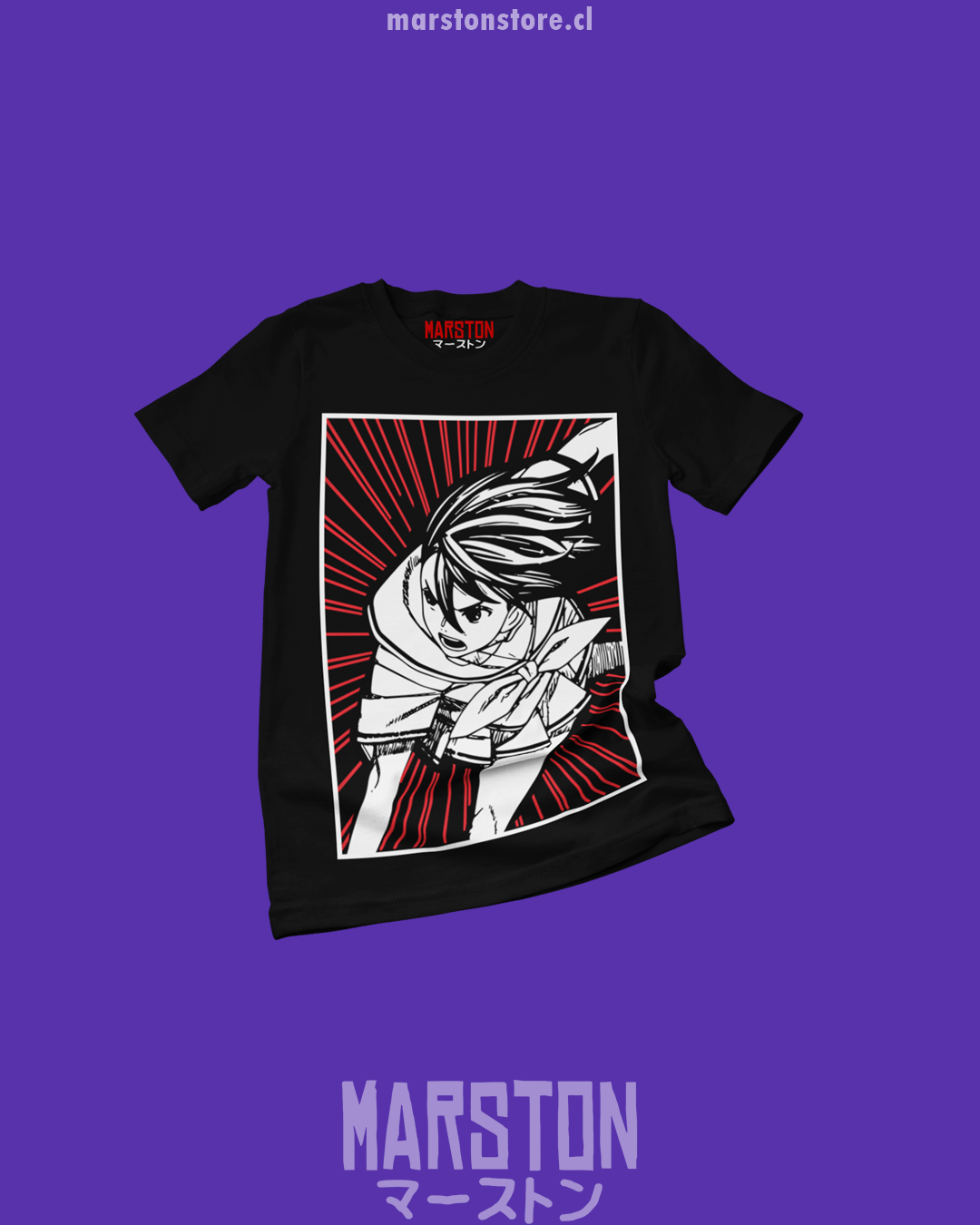Polera con diseño de Dandadan