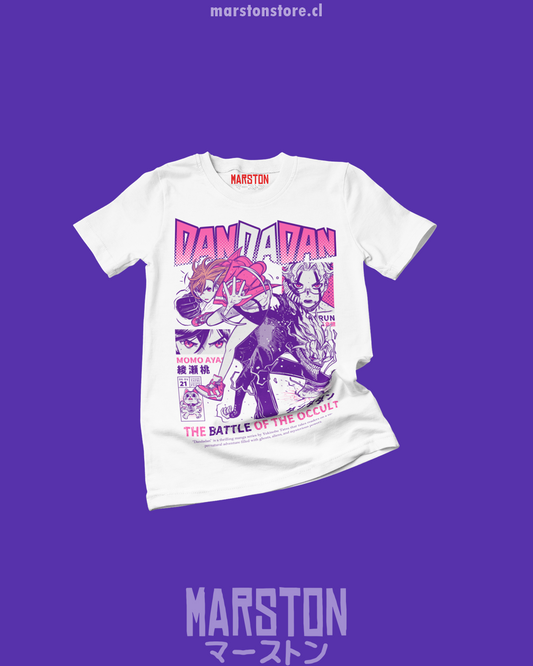 Polera con diseño de Dandadan