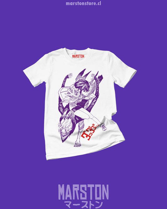 Polera con diseño de Dandadan