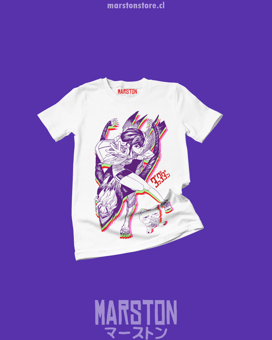 Polera con diseño de Dandadan