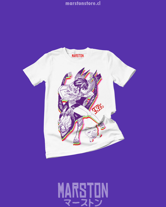 Polera con diseño de Dandadan