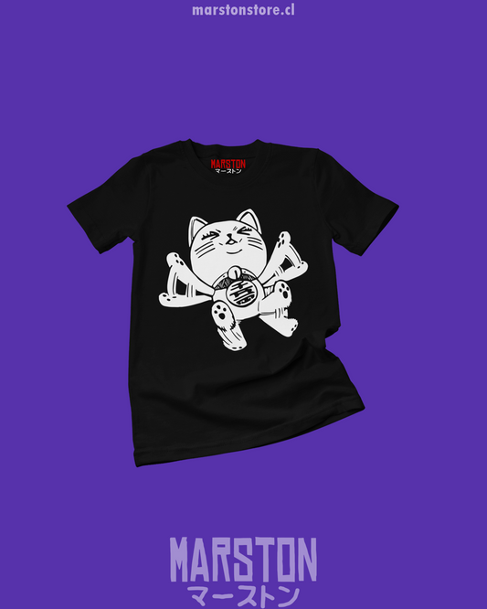 Polera negra Dandadan con diseño de Turbo Abuela