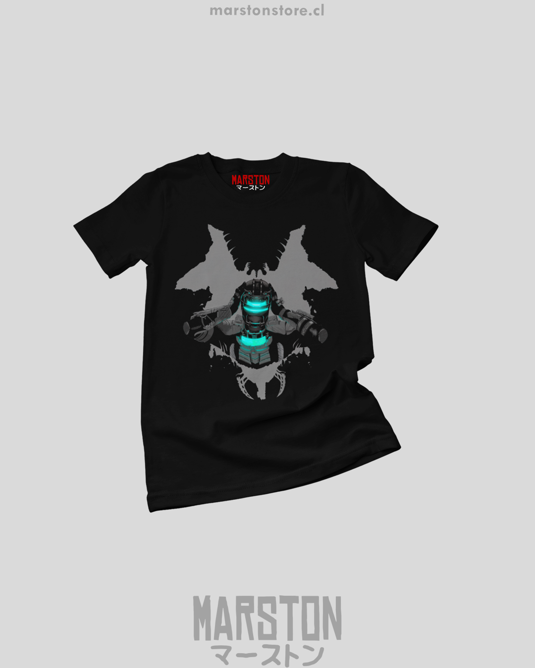 Polera negra con diseño de Dead Space