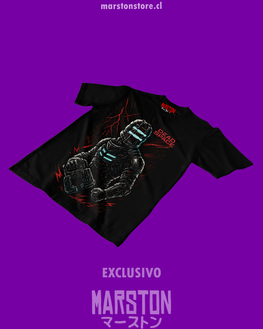 Polera negra con diseño de Dead Space