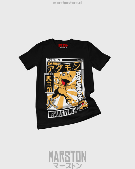 Polera de Digimon con Agumon