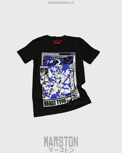 Polera de Digimon con Garurumon