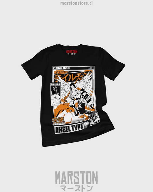 Polera de Digimon con Patamon y Angemon