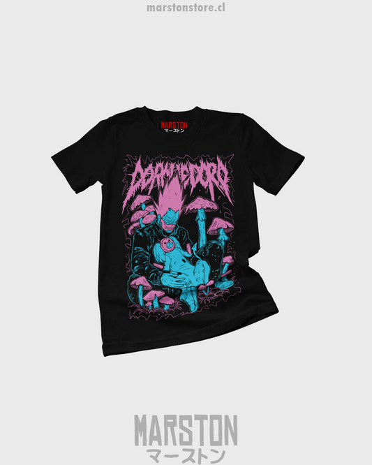 Polera negra Dorohedoro con diseño inspirado en el anime