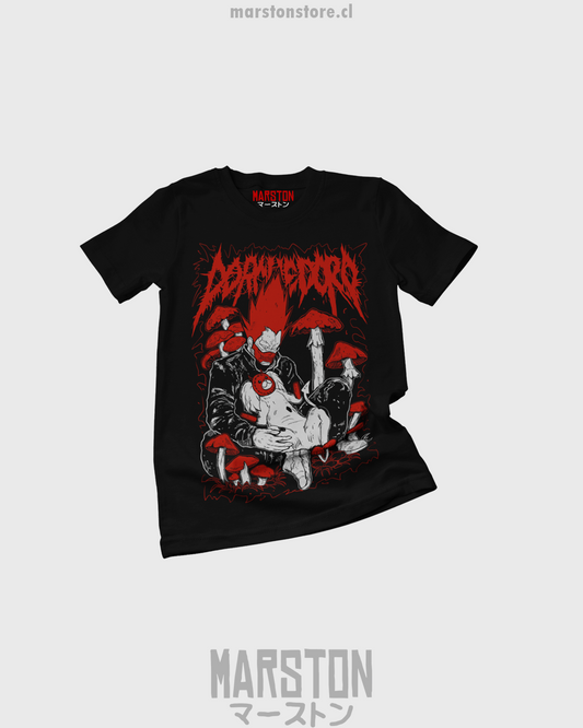 Polera negra Dorohedoro con diseño inspirado en el anime