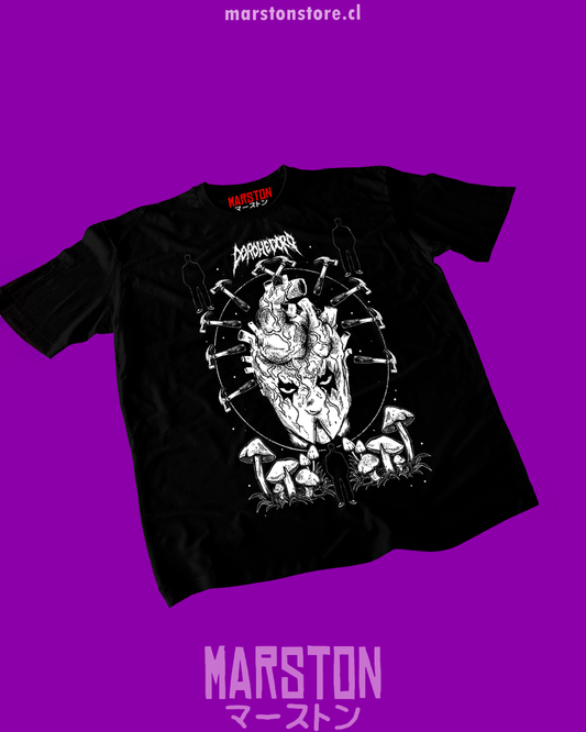 Polera negra Dorohedoro con diseño inspirado en el anime