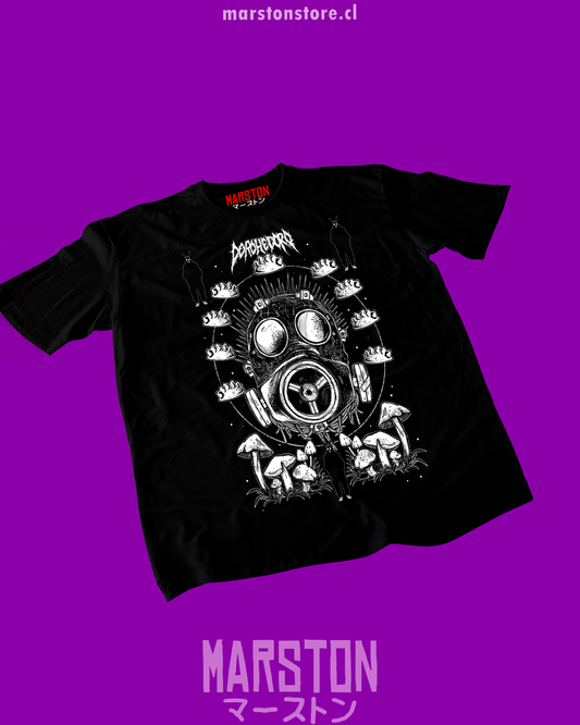 Polera negra Dorohedoro con diseño inspirado en el anime