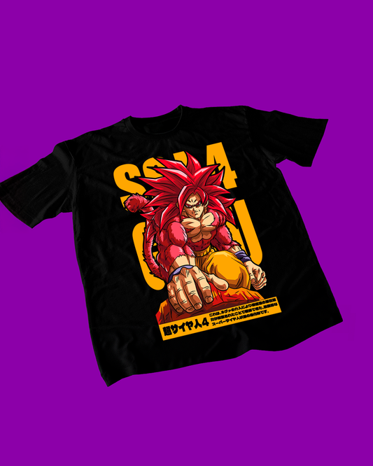 Polera negra Dragon Ball Daima con Goku Super Saiyan 4
