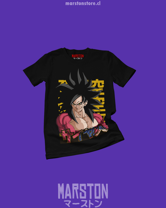 Polera negra Dragon Ball GT con Goku Super Saiyan 4