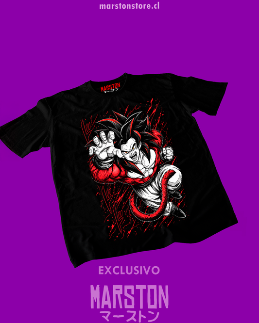 Polera negra Dragon Ball GT con Goku Super Saiyan 4