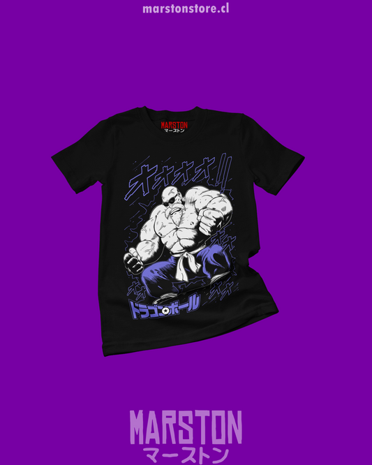 Polera negra Dragon Ball con diseño de Maestro Roshi