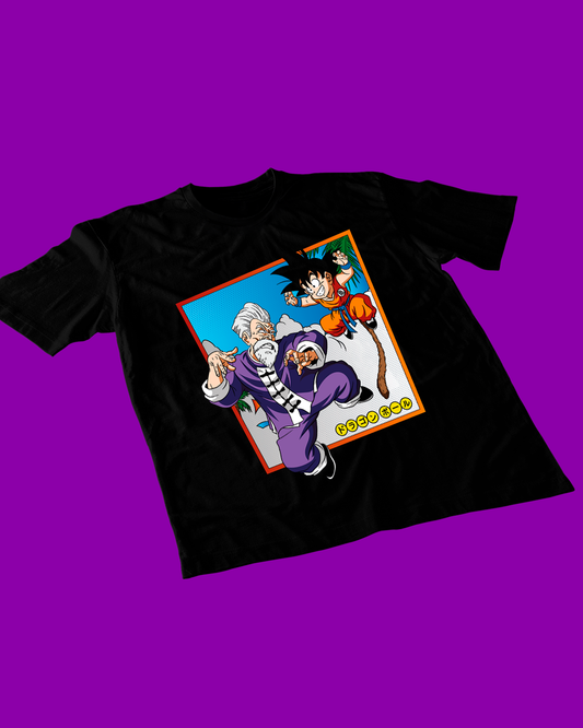 Polera negra con diseño de Dragon Ball