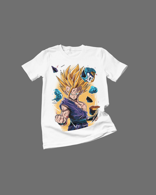 Polera Dragon Ball con diseño de Son Gohan