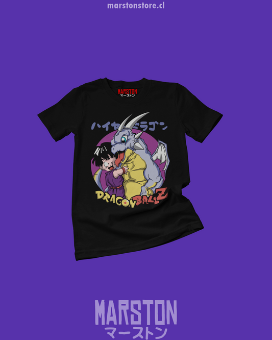 Polera negra Dragon Ball Z con diseño de Son Gohan