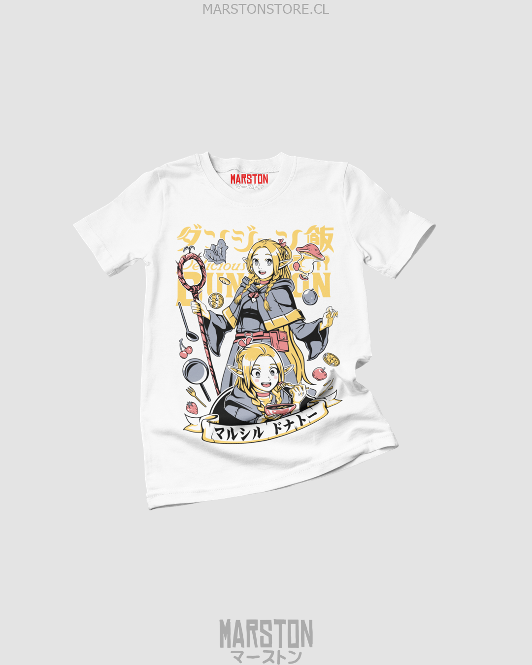 Polera de Dungeon Meshi con Marcille