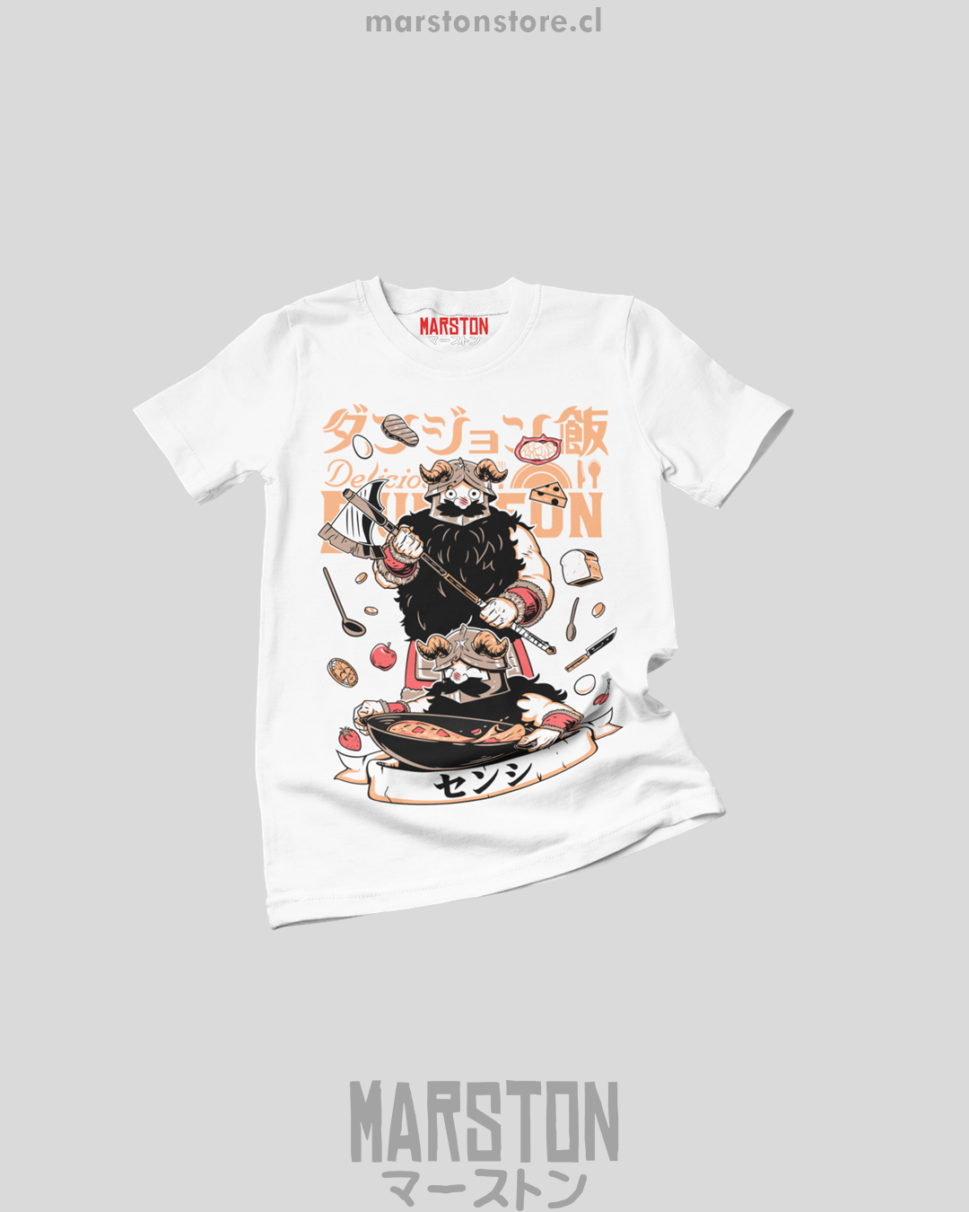 Polera de Dungeon Meshi con Senshi