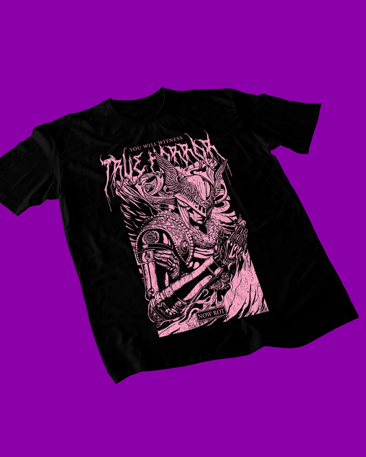 Polera negra Elden Ring con diseño de Malenia versión 2