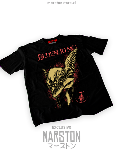 Polera negra con diseño de Elden Ring