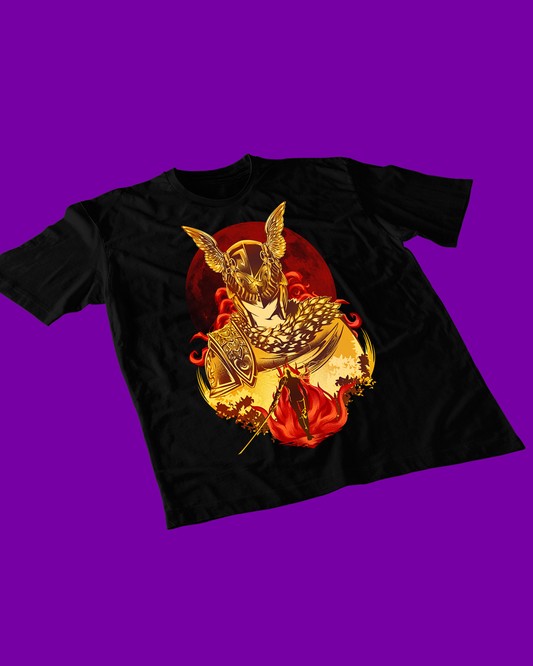 Polera negra con diseño de Elden Ring