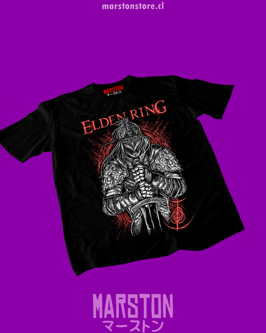 Polera negra con diseño de Elden Ring