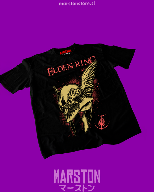 Polera negra con diseño de Elden Ring