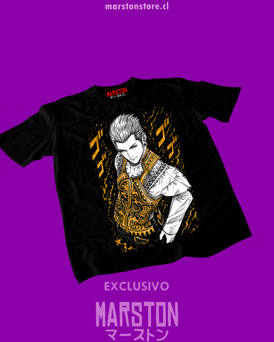 Polera negra Final Fantasy XII con diseño de Balthier