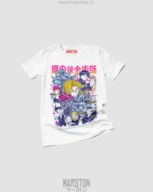 Polera Fullmetal Alchemist con diseño inspirado en el anime