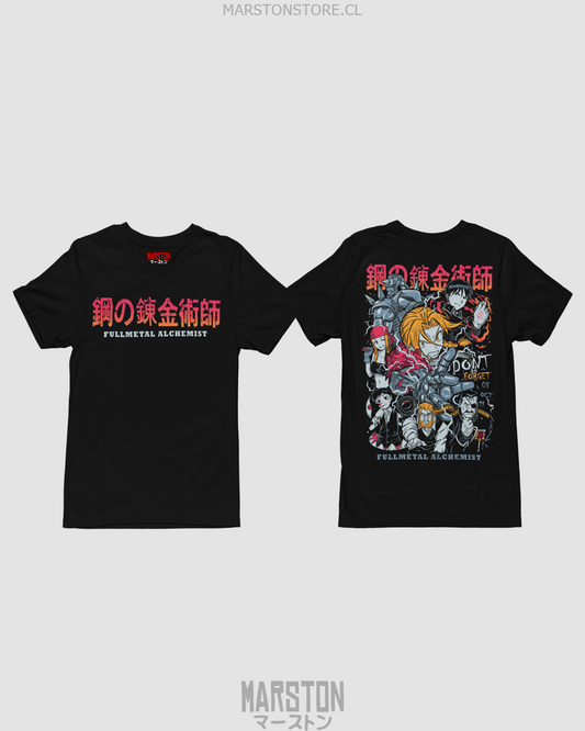 Polera Fullmetal Alchemist con diseño inspirado en el anime