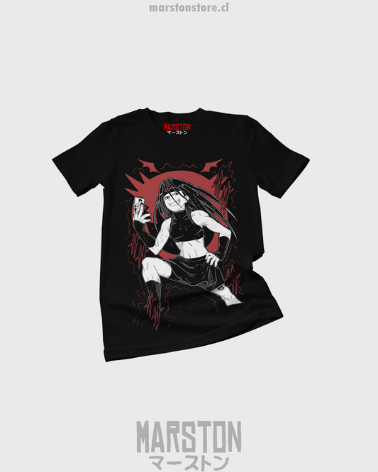 Polera negra Fullmetal Alchemist con diseño de Envy