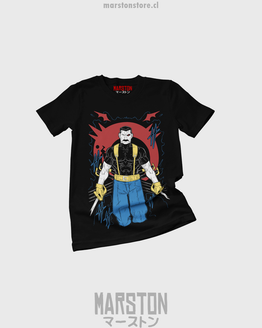 Polera negra Fullmetal Alchemist con diseño de Führer King Bradley