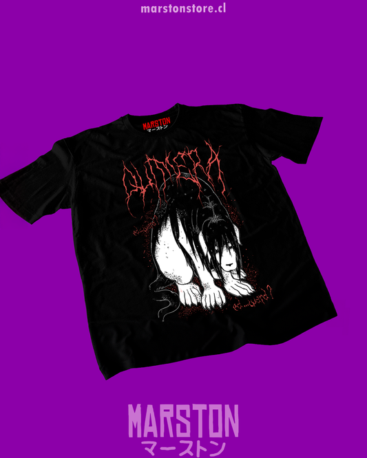 Polera negra Fullmetal Alchemist con diseño de Nina Tucker