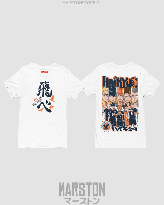Polera de Haikyuu!! del equipo Karasuno