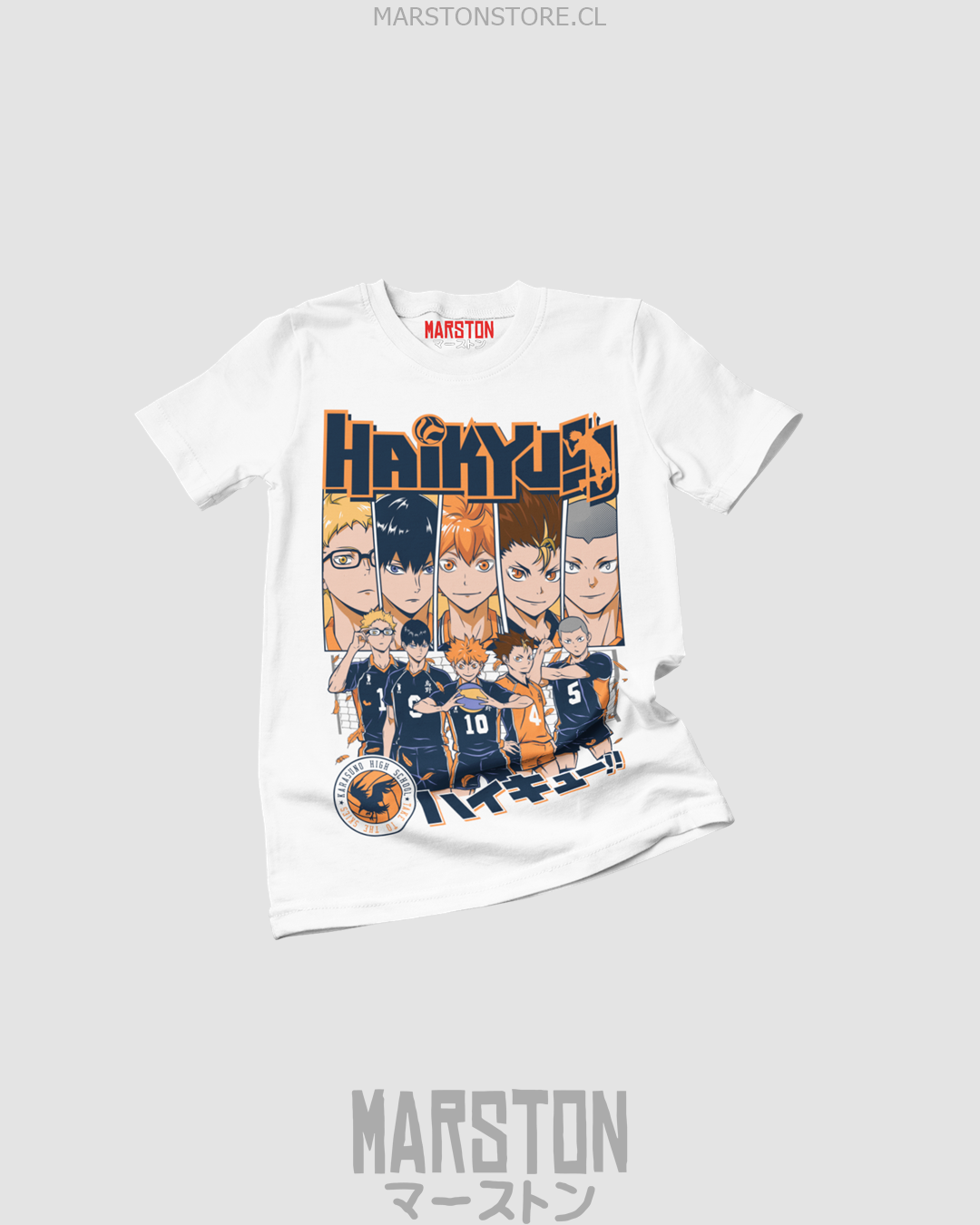 Polera de Haikyuu!! del equipo Karasuno