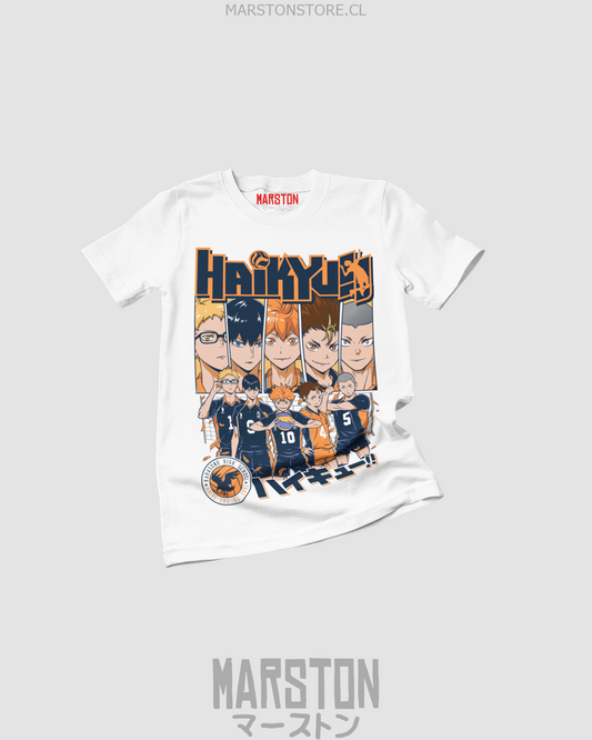 Polera de Haikyuu!! del equipo Karasuno