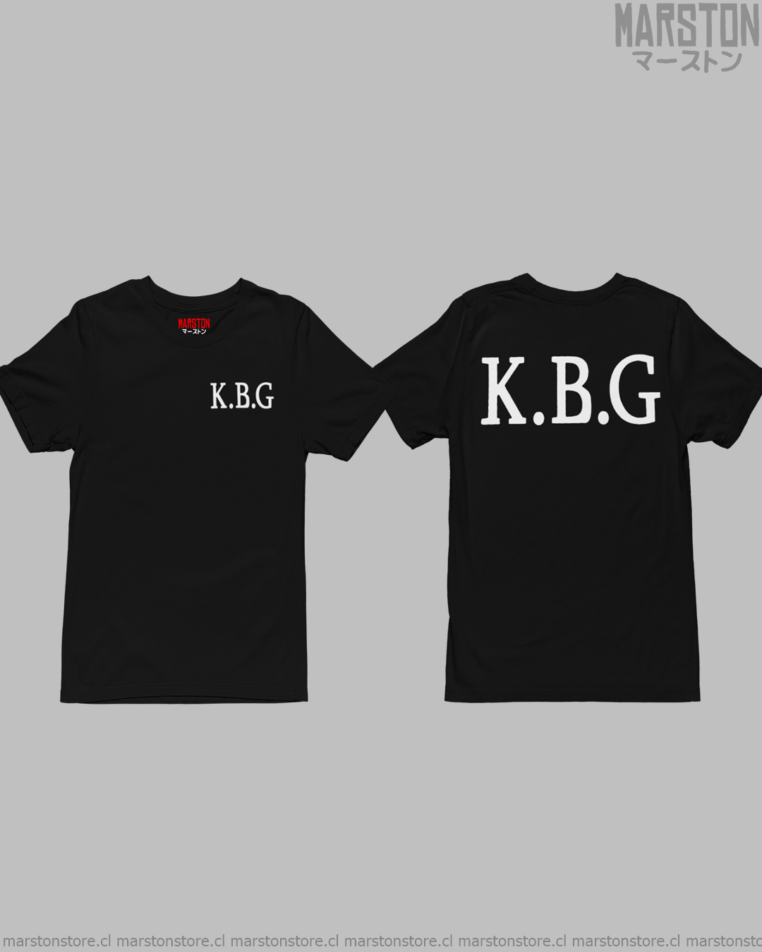 Polera negra Hajime no Ippo de Kamogawa Boxing Gym con doble estampado