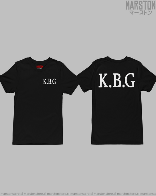 Polera negra Hajime no Ippo de Kamogawa Boxing Gym con doble estampado