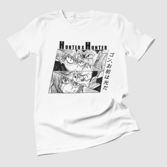 Polera Hunter x Hunter con Killua Zoldyck, Gon Freecss y Kurapika