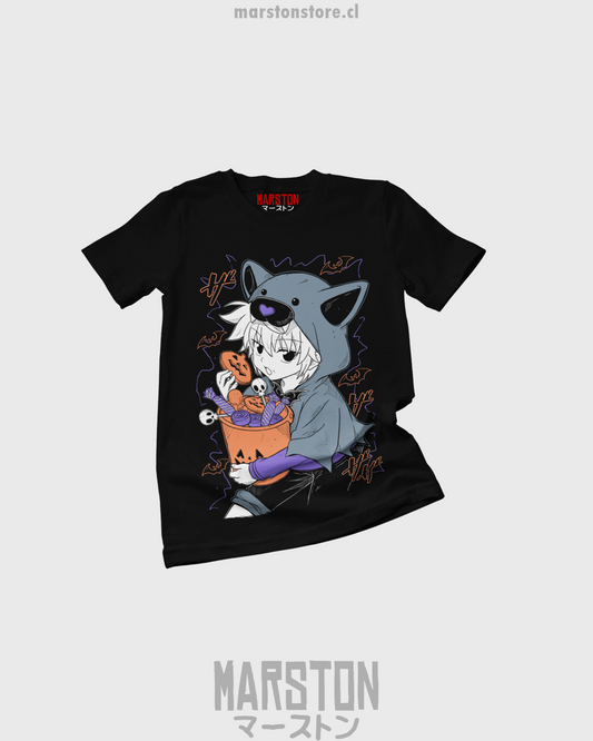 Polera negra Hunter x Hunter de Killua Zoldyck para Halloween