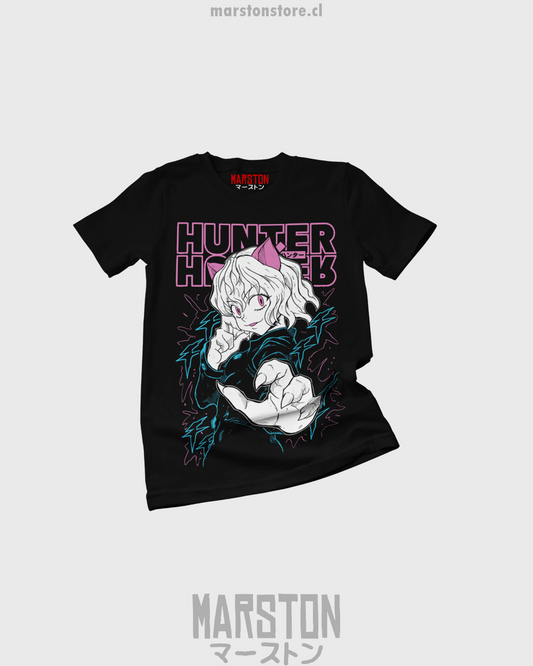 Polera negra Hunter x Hunter con diseño v1 de Neferpitou