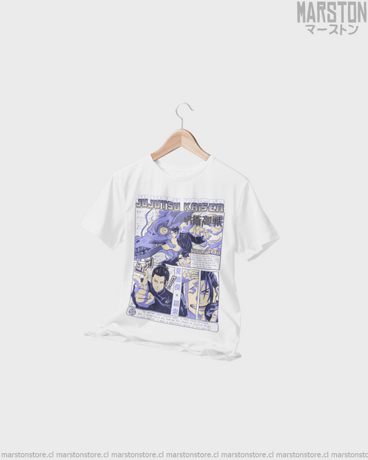 Polera con diseño de Suguru Geto de Jujutsu Kaisen