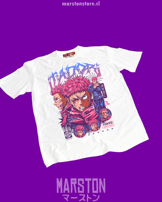 Polera con diseño de Yuji Itadori de Jujutsu Kaisen