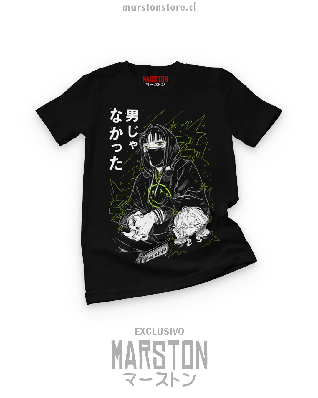 Polera negra de Ki ni Natteru Hito ga Otoko Janakatta con diseño de Mitsuki Koga
