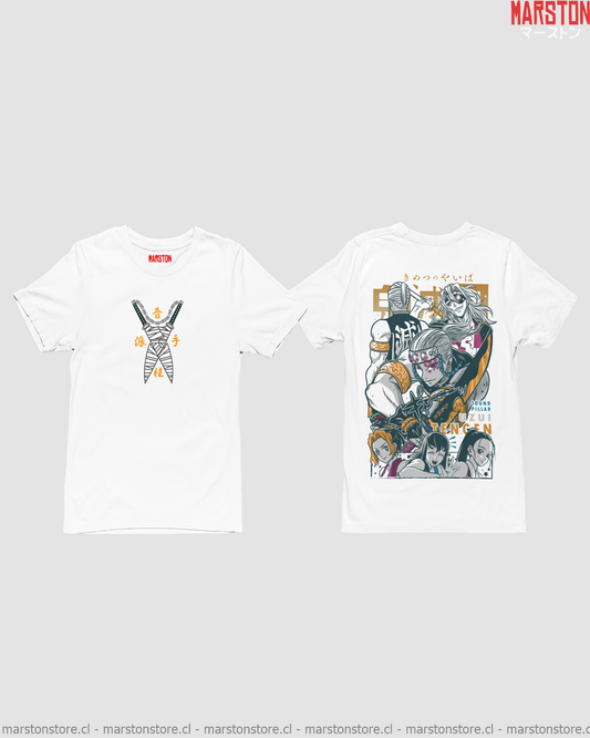 Polera Kimetsu no Yaiba Demon Slayer con diseño de Tengen Uzui