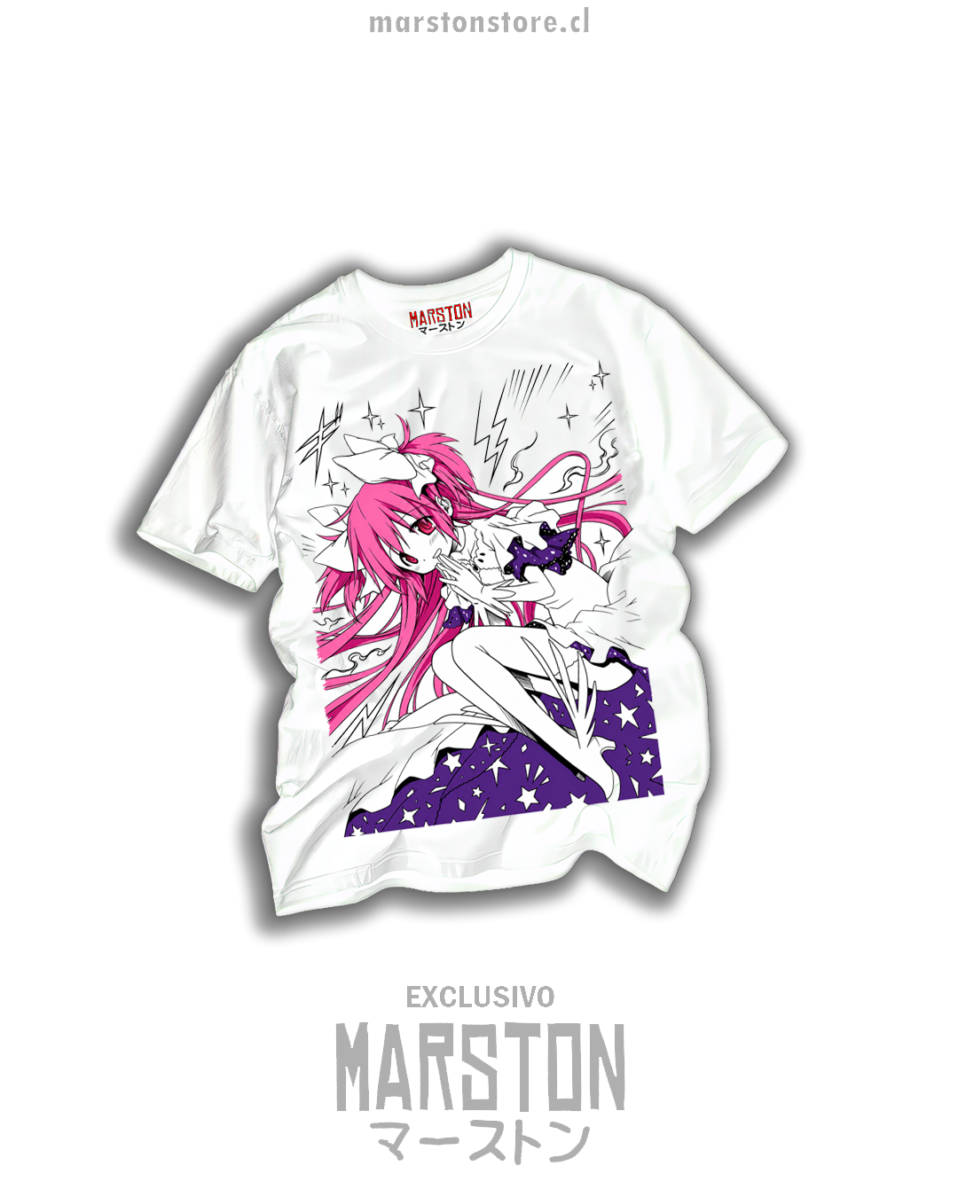 Polera blanca Puella Magi Madoka Magica con Madoka Kaname