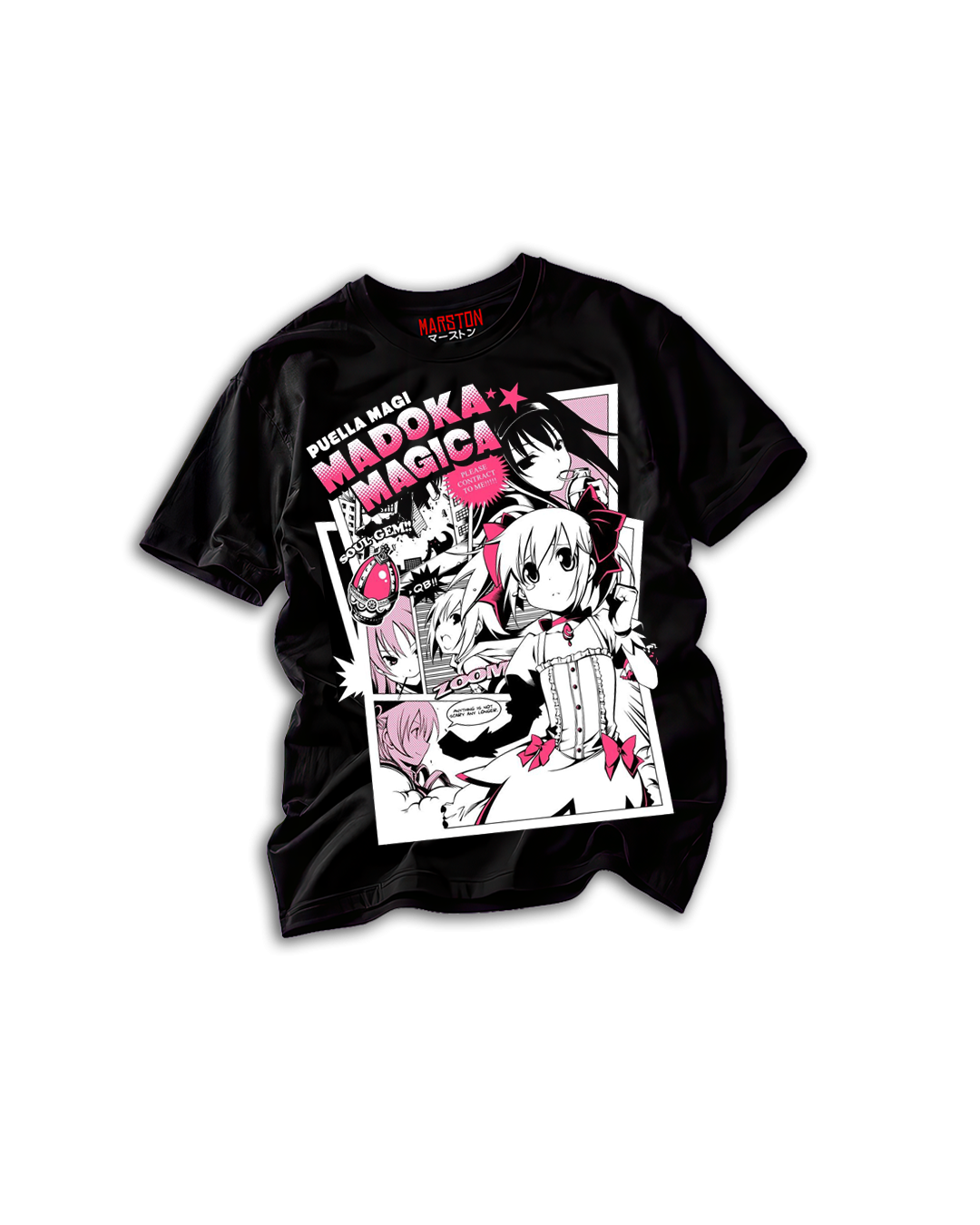 Polera Madoka Magica - Madoka Kaname negra